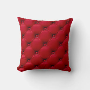 Red buttoned texture: repeating pattern. cushion