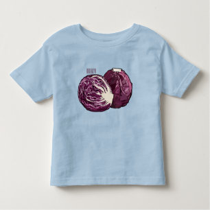 Red cabbage cartoon illustration  toddler T-Shirt