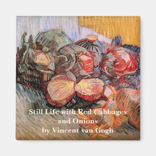 Red Cabbages and Onions by Vincent van Gogh Magnet