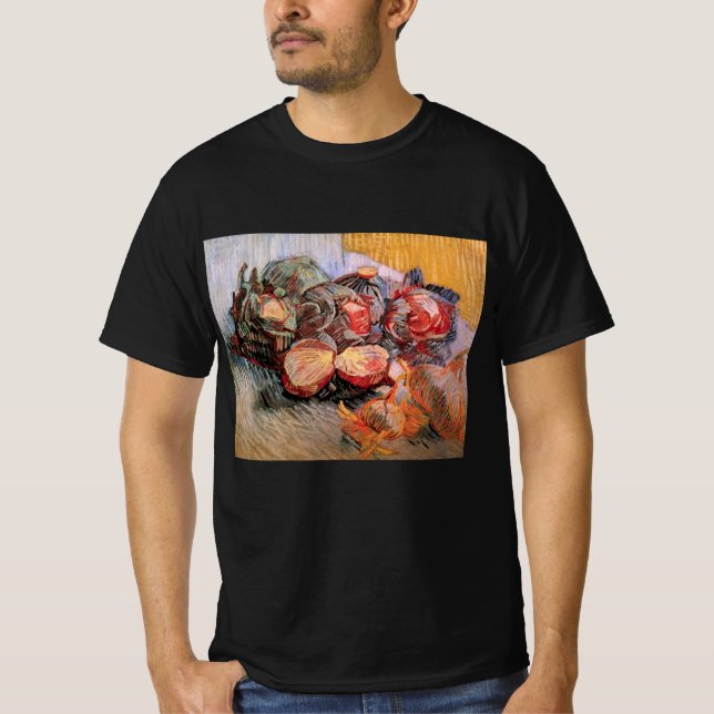 Red Cabbages and Onions by Vincent van Gogh T-Shirt (Front)