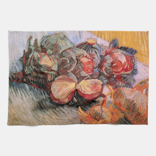 Red Cabbages and Onions by Vincent van Gogh Tea Towel
