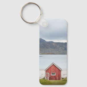 Red Cabin Ramberg Lofoten Key Ring