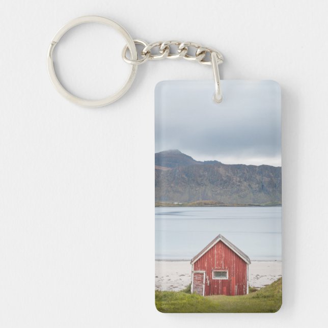 Red Cabin Ramberg Lofoten Key Ring (Front)
