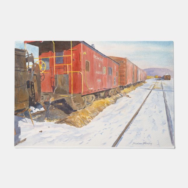 Red Caboose Doormat (Front)