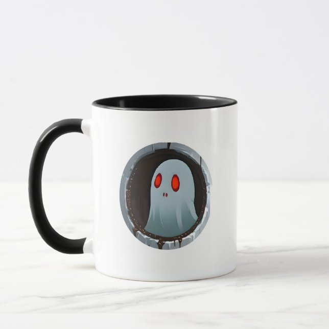 Red Caffeine Spectre Mug by ORION (Left)