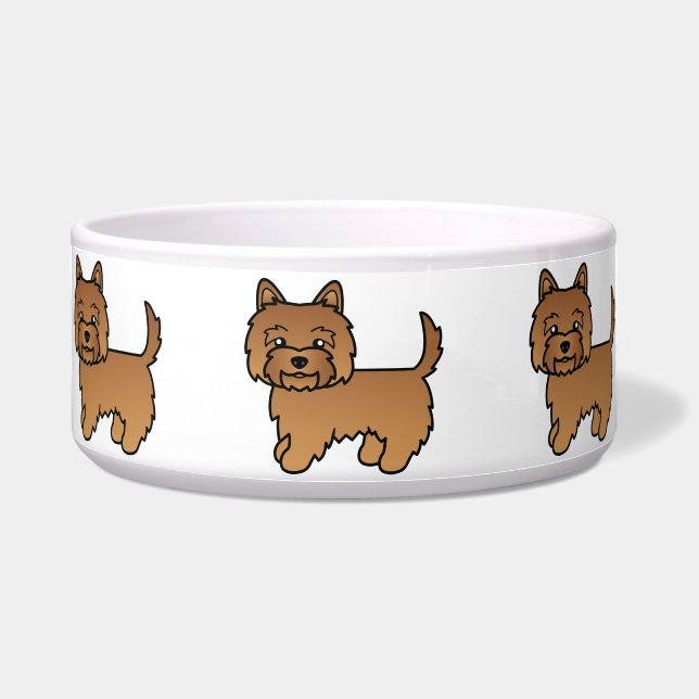 Red Cairn Terrier Cartoon Dog Design (Front)