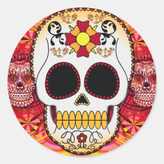 Red Calaveras Sticker