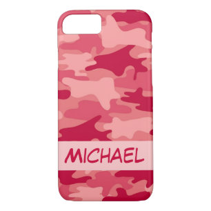 Red Camo Camouflage Name Personalised Case-Mate iPhone Case
