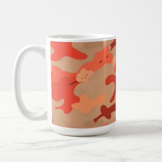 Red camo coffee mug (Left)