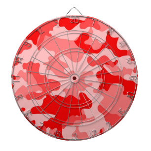 Red Camo Dartboard