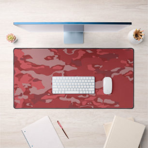 Red Camo Desk Mat