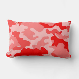Red Camo Lumbar Pillow