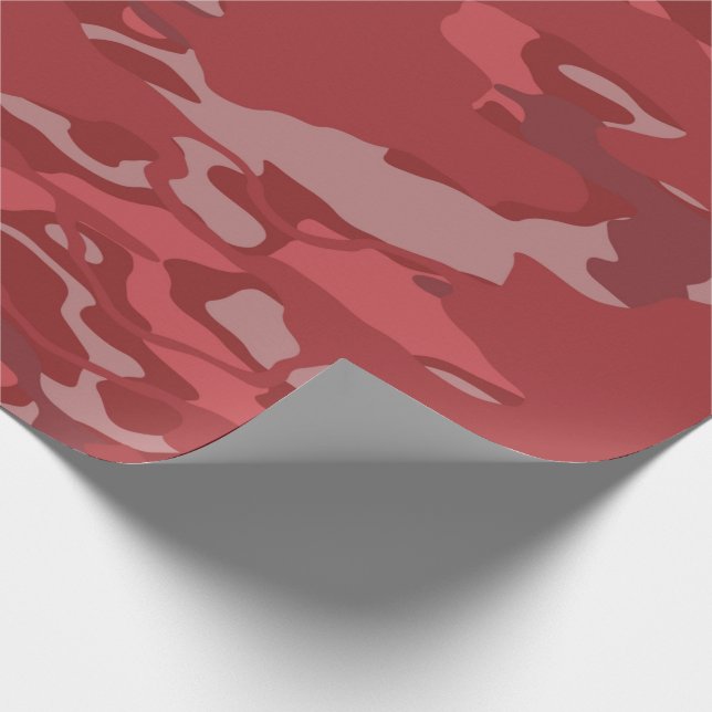 Red Camo Wrapping Paper (Corner)