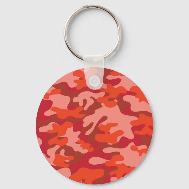 Red Camouflage Key Ring (Front)