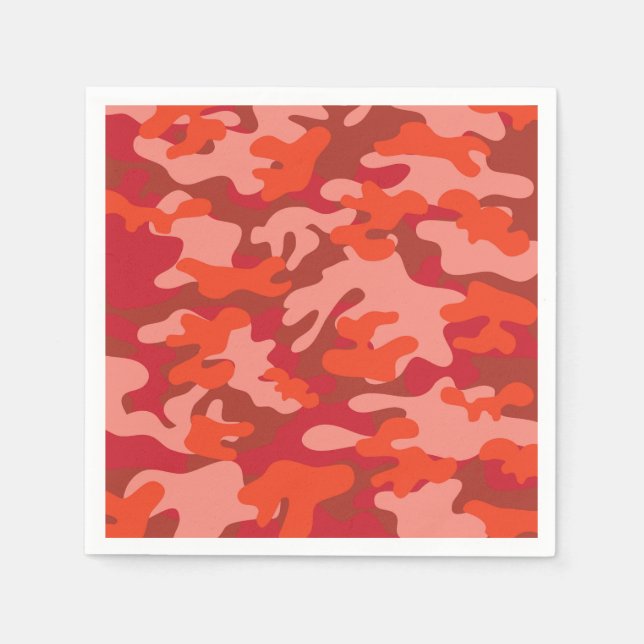 Red Camouflage Napkin (Front)