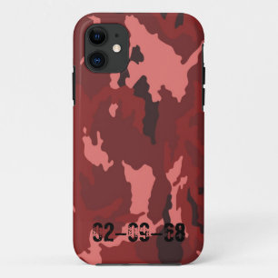 Red camouflage pattern Case-Mate iPhone case