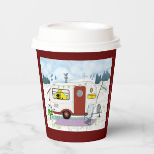 Red Camp Chic Paper Cup