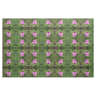 Red Campion Wuildflower Patterned Fabric