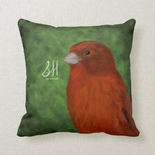 Red Canary Cushion