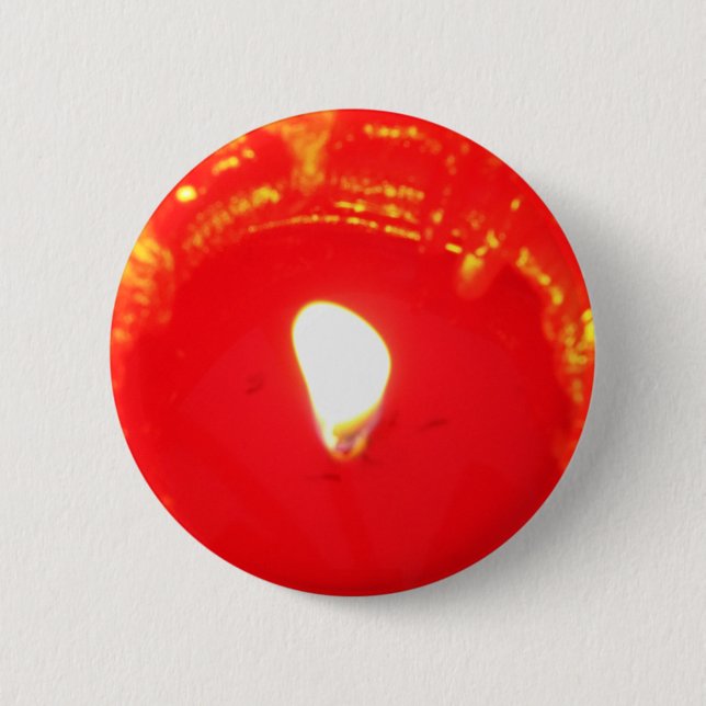 Red Candlelight, Flame , Candle, Christmas Love 6 Cm Round Badge (Front)