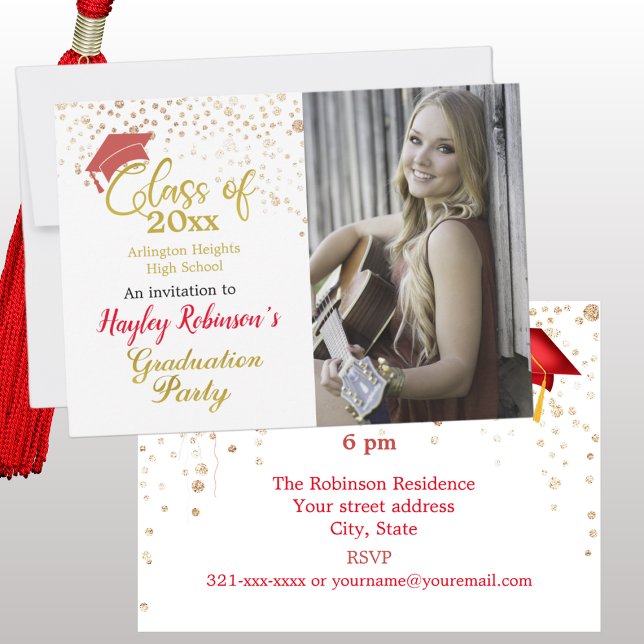 Red Cap Photo Graduation Party (Creator Uploaded)