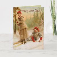 red cap women on a ski tour