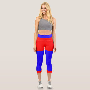 Red Capri Leggings