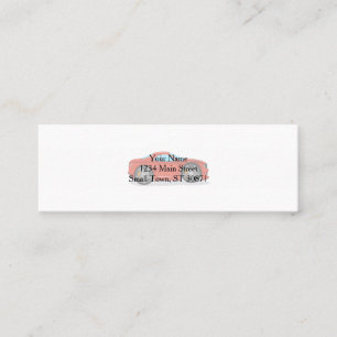 Red Car tuning racing Mini Business Card