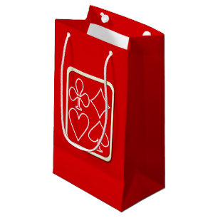 Red Card Suits Medium Gift Bag