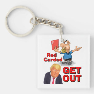 Red Carded Keychain