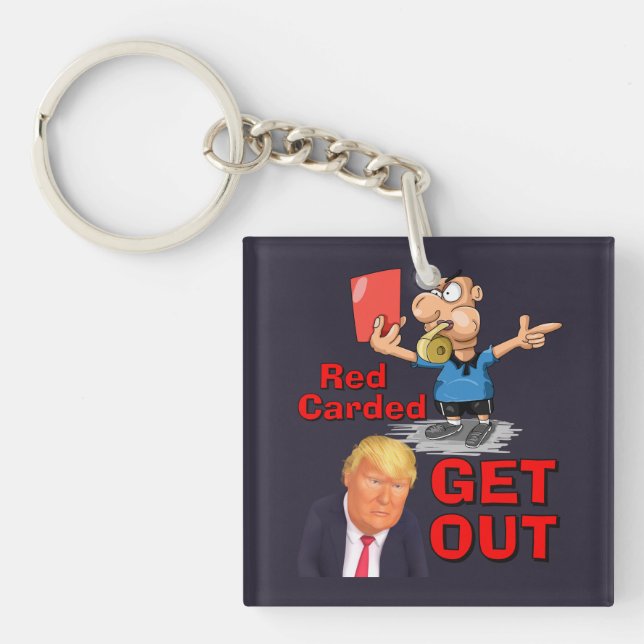 Red Carded Keychain (Front)