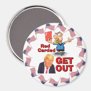 Red Carded Magnet
