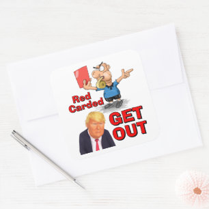Red Carded Sticker