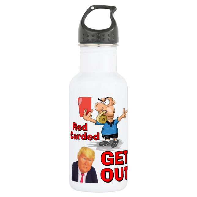Red Carded Water Bottle (Front)