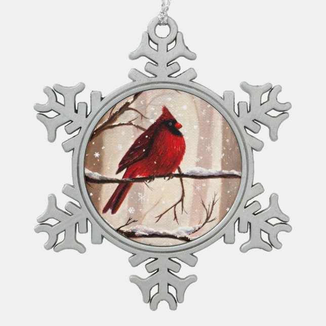 Red Cardianal Christmas Ornament (Front)