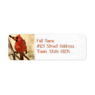 Red Cardinal Address Labels