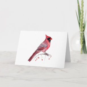 Red Cardinal Bird Card