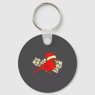 Red Cardinal Bird Christmas Ugly Xmas Sweater Key Ring