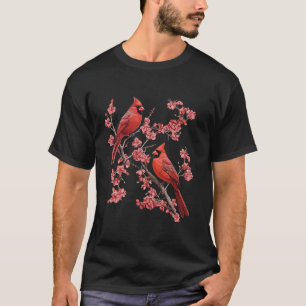Red Cardinal Bird Lovers Birdwatching Birding Vint T-Shirt