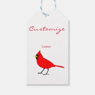 Red Cardinal Bird Thunder_Cove Gift Tags