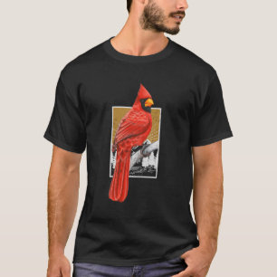 Red Cardinal Bird Watcher Bird Watching Nature Bir T-Shirt