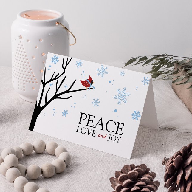 Red Cardinal Bird Winter Snowflake | Holiday (Creator Uploaded)