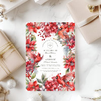 Red Cardinal Christmas Wedding