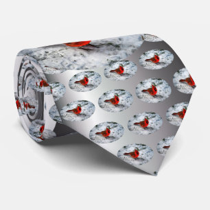 Red Cardinal Feathers and Plumage Tie