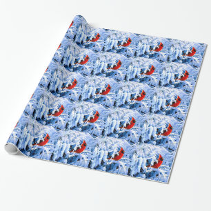 Red Cardinal In the Winter Snow Wrapping Paper