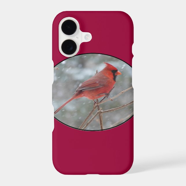 Red cardinal in Winter (Back)