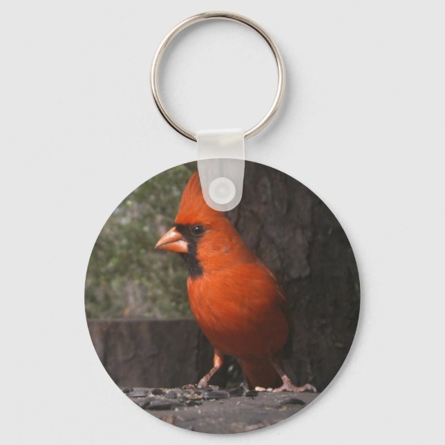 Red Cardinal Keychain (Front)