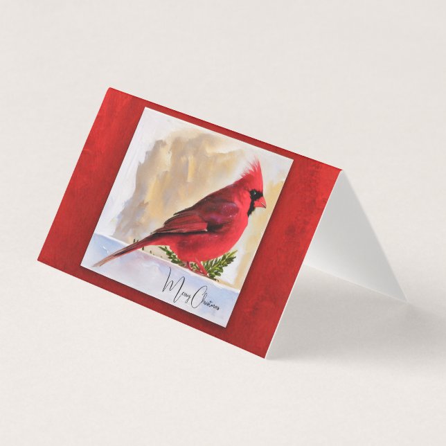 Red Cardinal - Merry Christmas (Front)