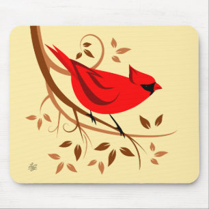 Red Cardinal Mouse Pad