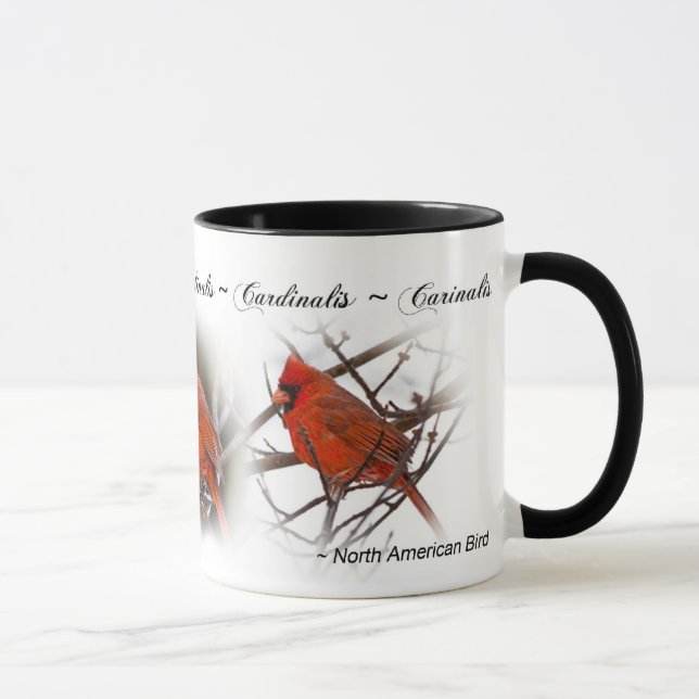 Red Cardinal Mug - Cardinalis (Right)